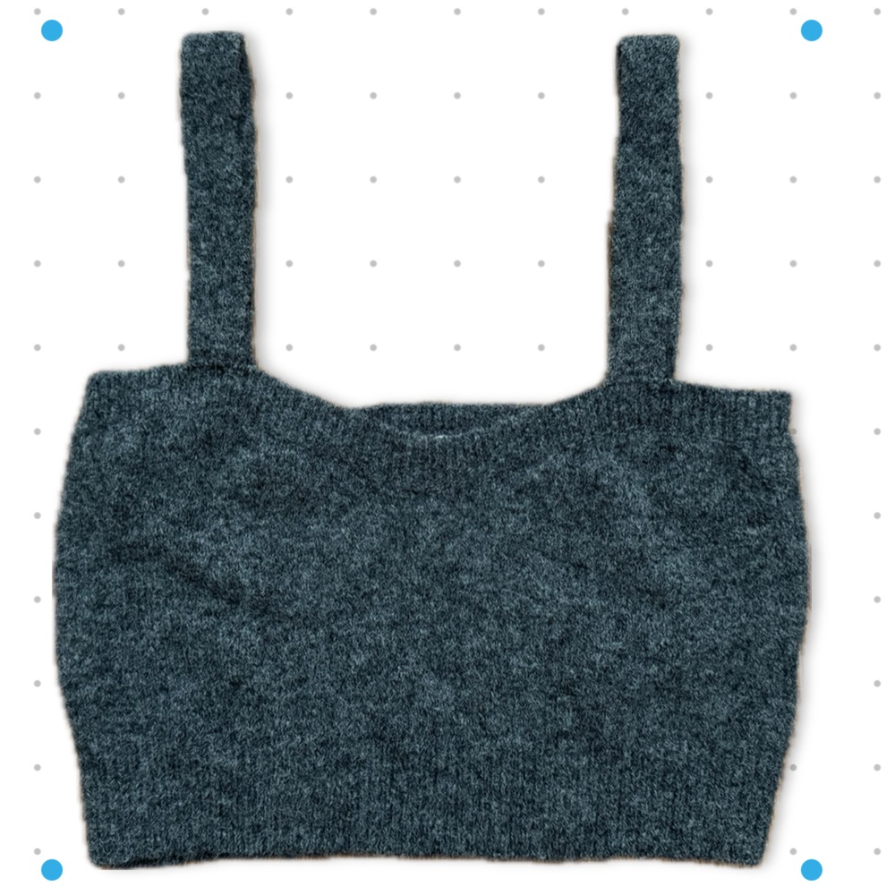 ZARA Charcoal Knit Sweater Top